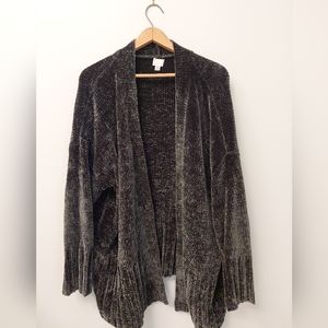 A New Day Forest Green Chenille Cardigan Sweater in XXL